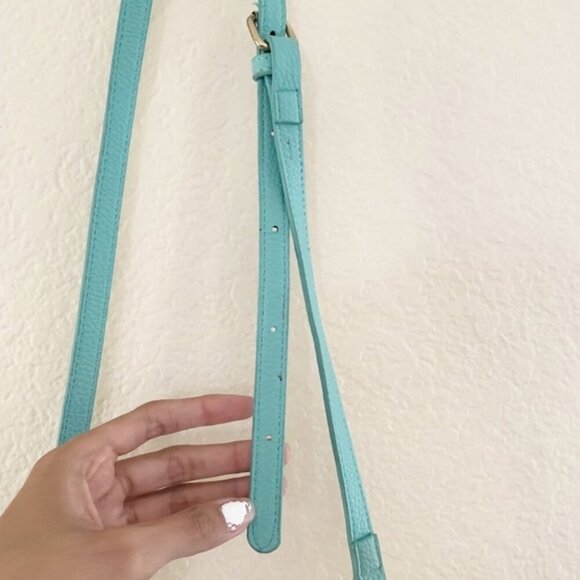 Charming Charlie Turquoise Striped Crossbody Purse - Picture 4 of 10